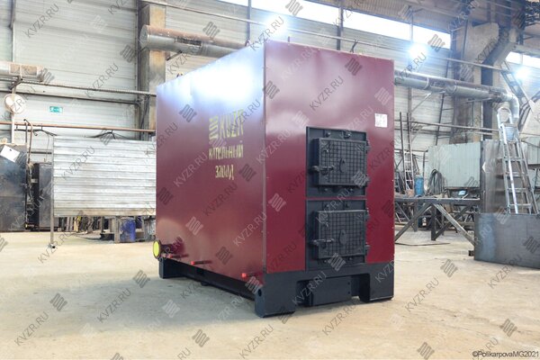 Промышленный котел на дровах КВД-0.58 МВт